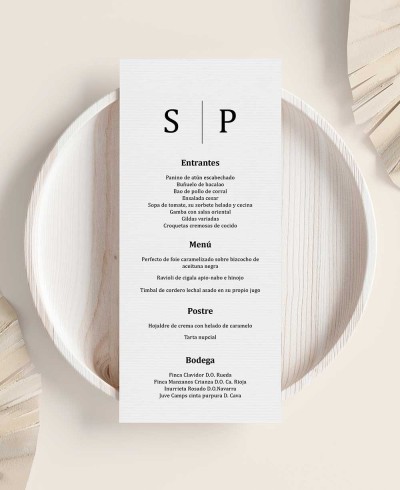 Elegant wedding menu minimal collection Tokyo