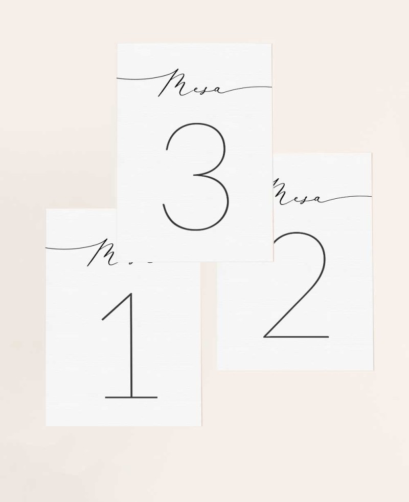 Hochzeitspapeterie für elegante Tische