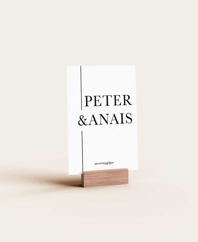 Rückentischnummer für schöne und elegante Hochzeiten