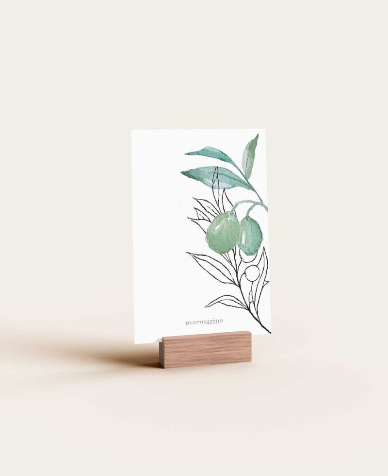 Nummern des Hochzeitstisches zurück