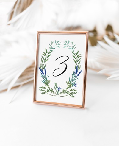 Kellner für Hochzeiten mit wilden Hyazinthen