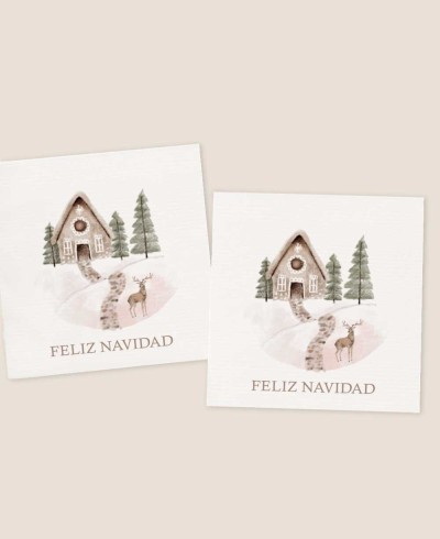 Klassische quadratische Aufkleber zu Weihnachten