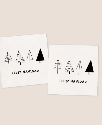 Minimale quadratische Aufkleber für Weihnachten