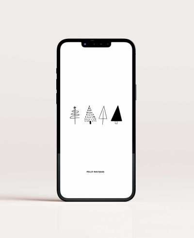 Felicitación digital de Navidad minimalista