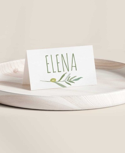 Gefalteter Platzhalter für die botanische Sammlung der Taufe