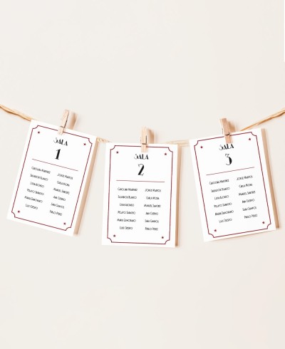 Plano de mesa para casamentos de cinema