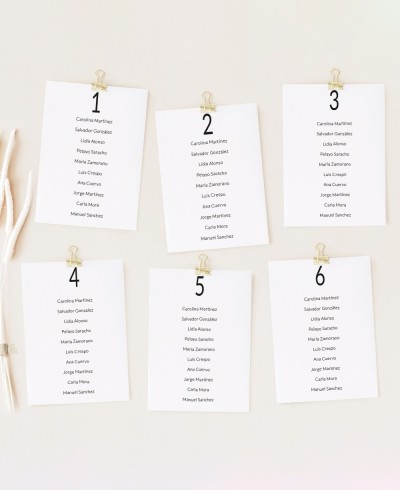 Plano de mesa de casamento mínimo Berlim