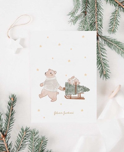 Biglietto di auguri di Natale per bambini