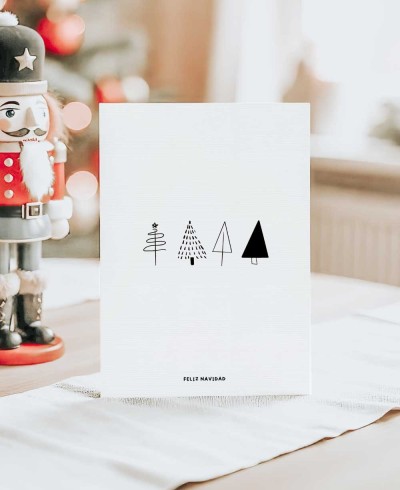 Biglietto d'auguri di Natale minimalista