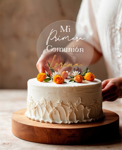Panoramica di Comunione Cake Topper