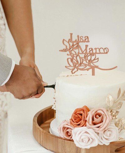 Übersicht Custom Cake Topper mit Namen
