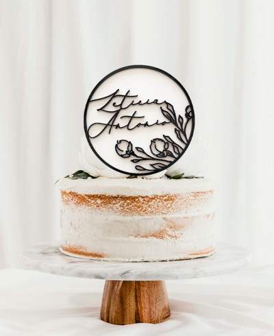 Übersicht Custom Cake Topper mit Namen