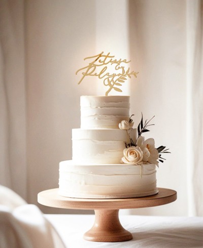 Personalisierte Blumenstrauß Namensfigur für Kuchen