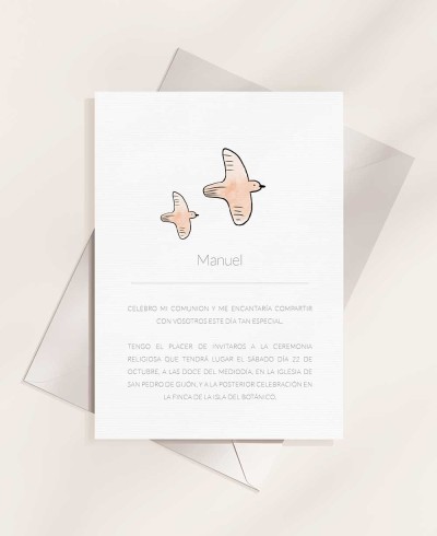 Belles invitations de première communion avec photo