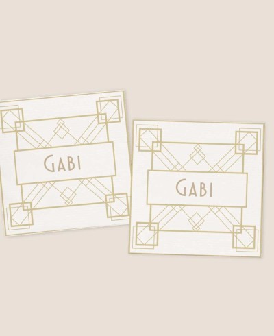 Adesivo quadrado para o aniversário do Grande Gatsby