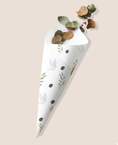 Cono para chuches comunión olivo
