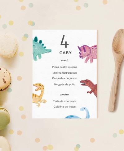 Minuto per i compleanni dei bambini animali dinosauri