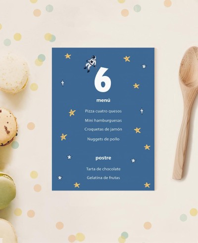 Minutes pour les anniversaires des enfants astronaute espace