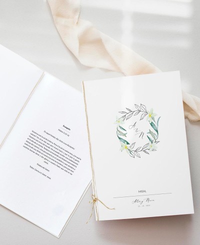 Misals für Hochzeiten mit Schleife