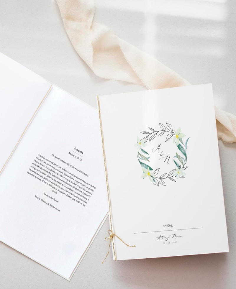 Misals für Hochzeiten mit Schleife