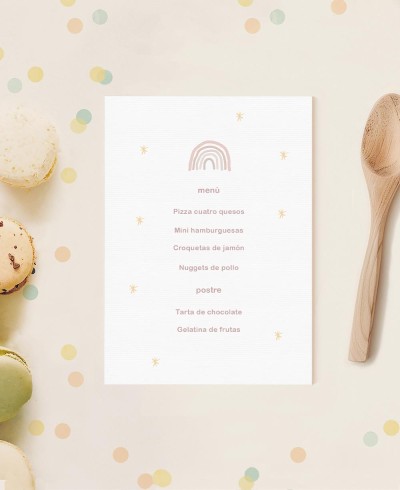 Minuto per i compleanni dei bambini principesse arcobaleno