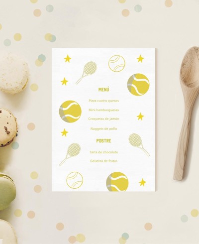 Minuti per compleanni di bambini sport tennis