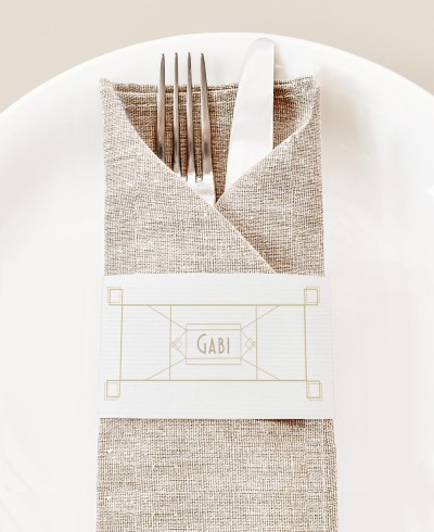 Servilletero para cumpleaños Gran Gatsby