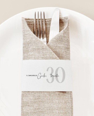 Porta-guardanapos de aniversário clássico