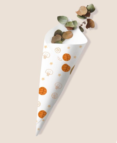 Cono per caramelle compleanno sport basket