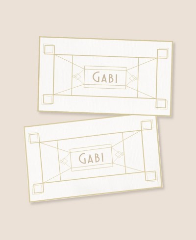 Pegatinas rectangulares para cumpleaños Gran Gatsby