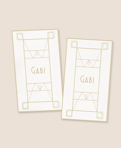 Pegatinas verticales para cumpleaños Gran Gatsby