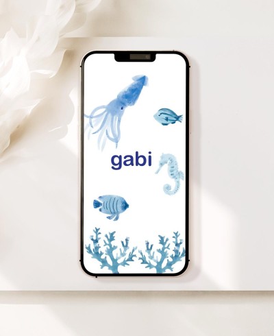 Digital Under the Sea Birthday Invitation