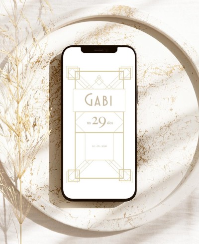 Digitale Einladung zum großen Gatsby-Geburtstag