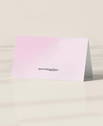 Rückseite rosa Aquarell Tischständer