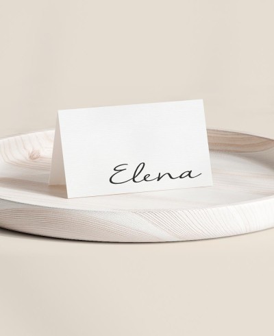 Puesto de mesa plegado para bautizos colección con flores