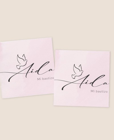 Quadratische Aufkleber für Tauben von Tauben