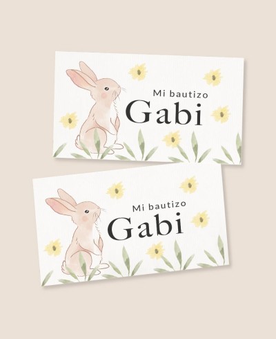 Rechteckige Aufkleber für Taufgeschenke Tiere Wald