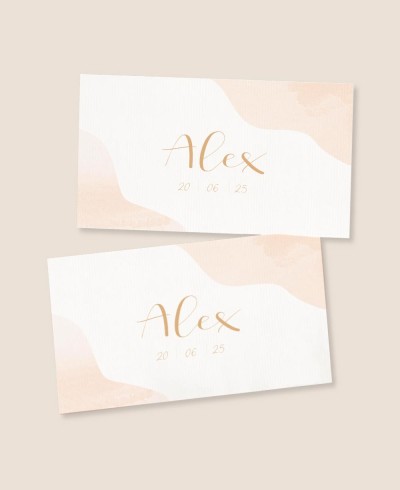 Rechteckige Aufkleber für klassische Aquarell-Taufgeschenke