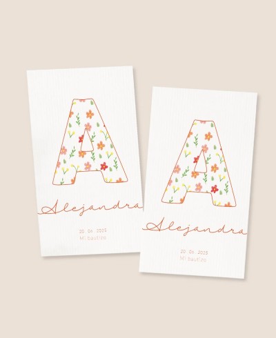 Rechteckige Aufkleber für erste Taufgeschenke