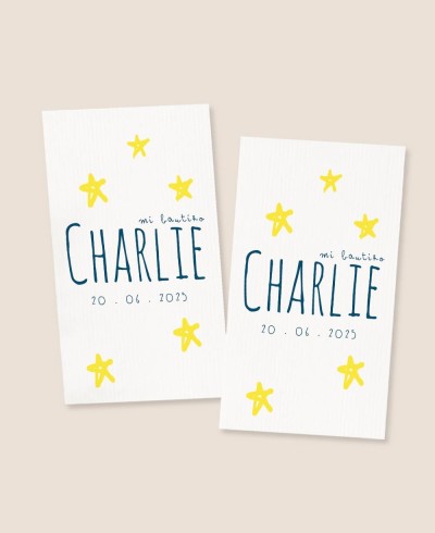 Adesivi rettangolari per regali di battesimo del marinaio