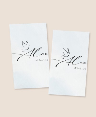 Rechteckige Aufkleber für Taufgeschenke Aquarelle für Kinder