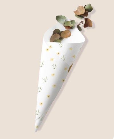 Ciondoli a cono di battesimo di fiori di foresta