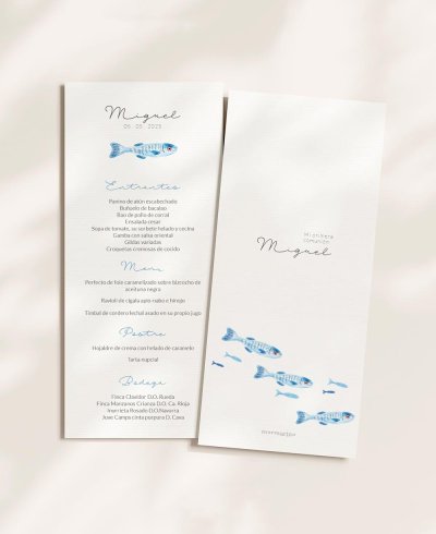 Minutos para comunhões de frutos do mar