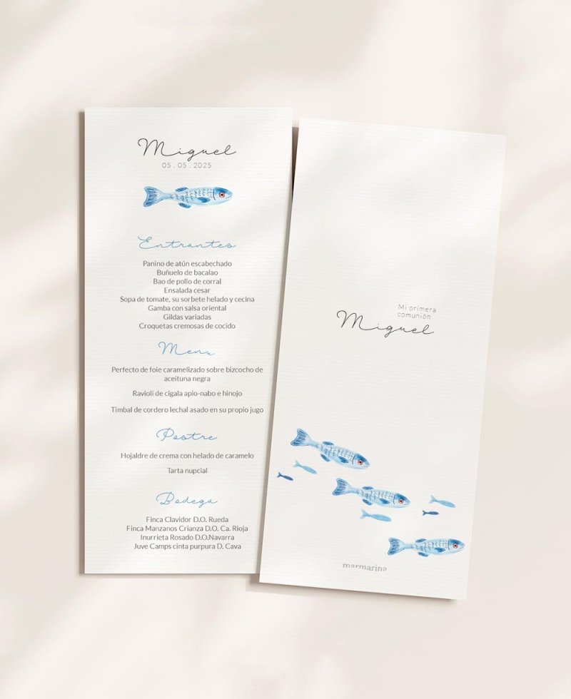 Minutos para comunhões de frutos do mar