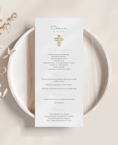 Meeresfrüchte Kommunion Menü Mädchen Porträt