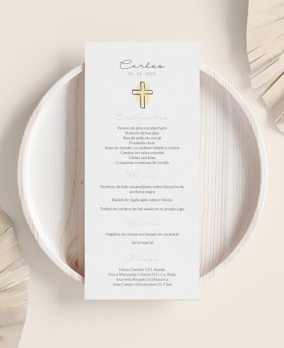 Frutos do mar Comunhão Menu Criança Retrato