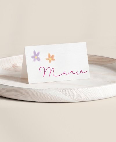 Espaço reservado dobrado para coleção de flores de comunhão