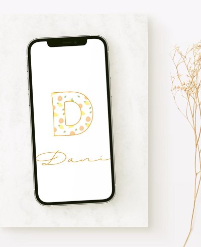 Digital Initial Communion Invitation Fruits