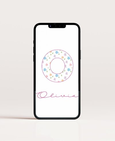 Invitation numérique de fleurs de première communion