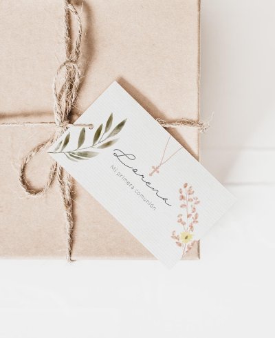 Cartão retangular para coleta cruzada de comunhões